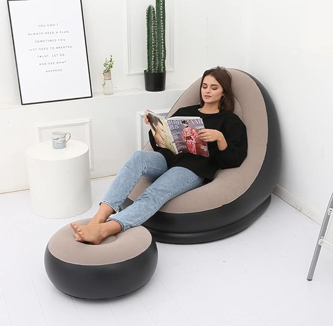 Inflatable Lounge Chair with Footrest