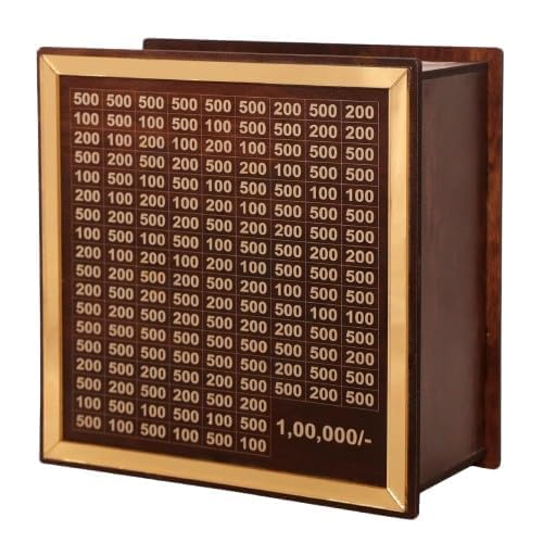 Money Box with Counter Portable Money Saving Box for Kids Adults Child ₹1,00,000 Savings Challenge Piggy Bank