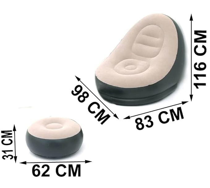 Inflatable Lounge Chair with Footrest