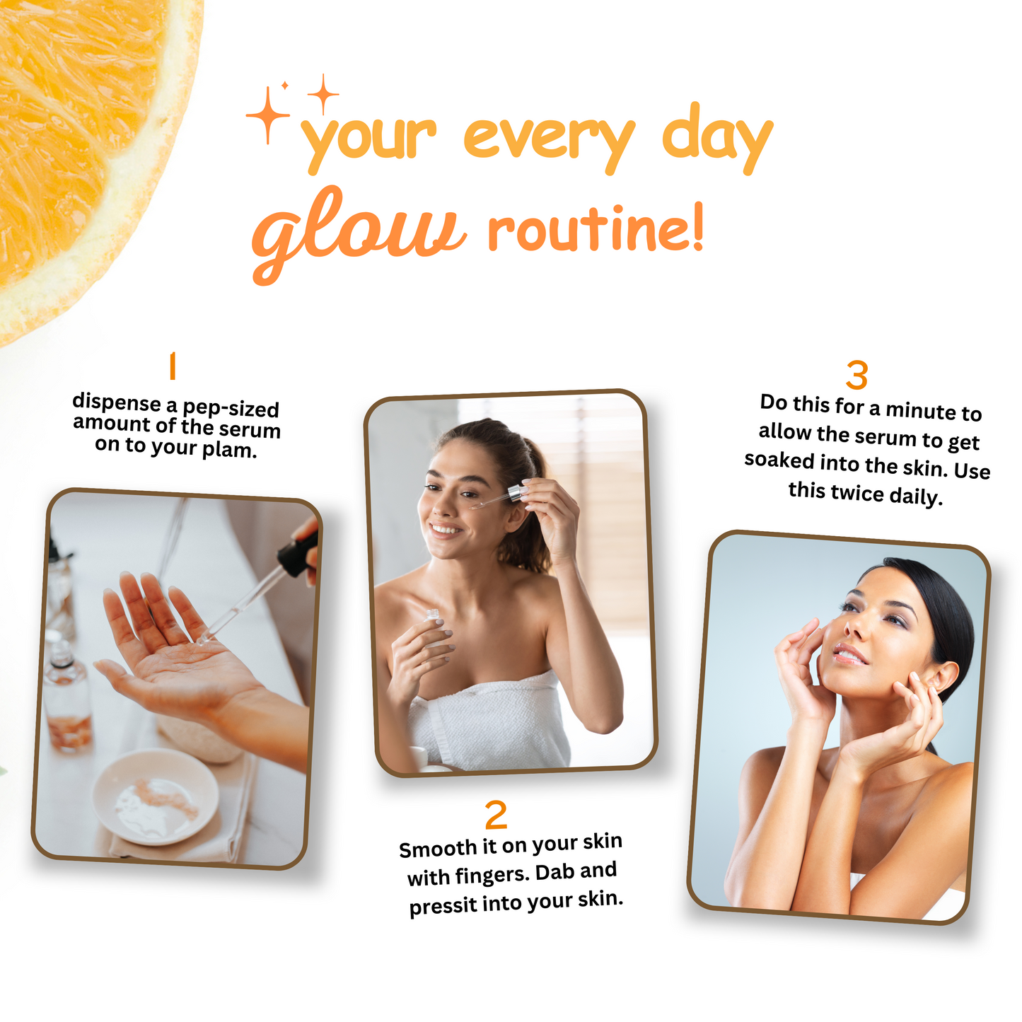 Toovus Vitamin C Face Serum with Mandarin for Glowing Skin
