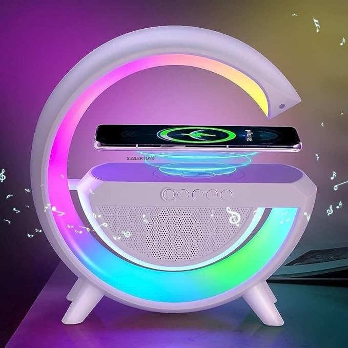 4 in 1 Wireless Charger Night Light Lamp| Bluetooth Speaker
