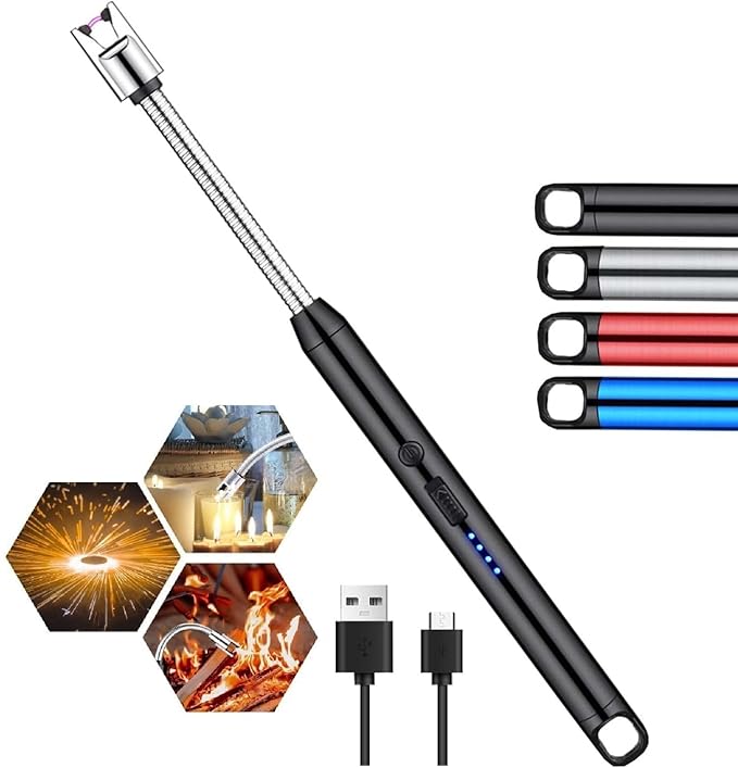 Rechargeable Electric Arc Lighter – Windproof & Flameless