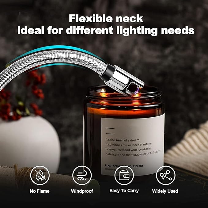 Rechargeable Electric Arc Lighter – Windproof & Flameless