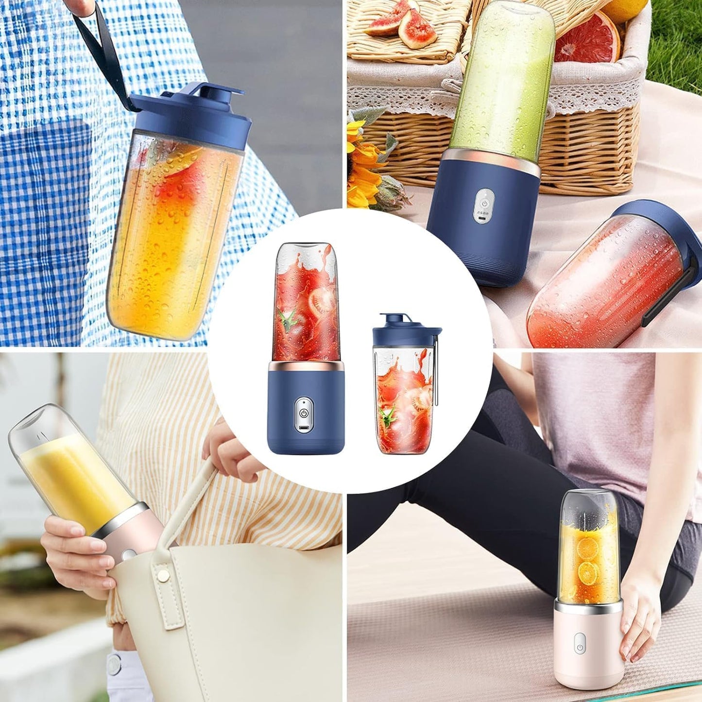Portable Rechargeable Blender – USB Personal Smoothie Maker