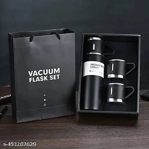 Premium Vacuum Flask & Mug Gift Set