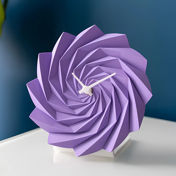 BlossomTwist Origami Desk Clock