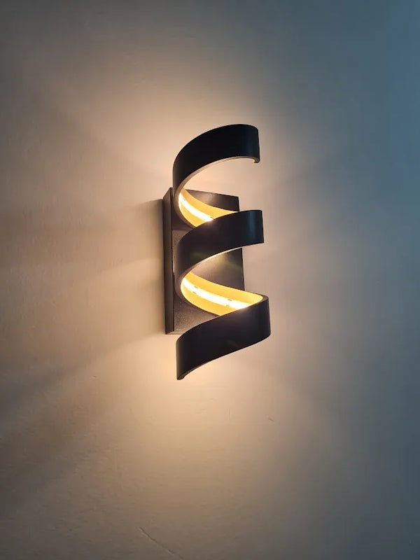 SpiralGlow LED Wall Light