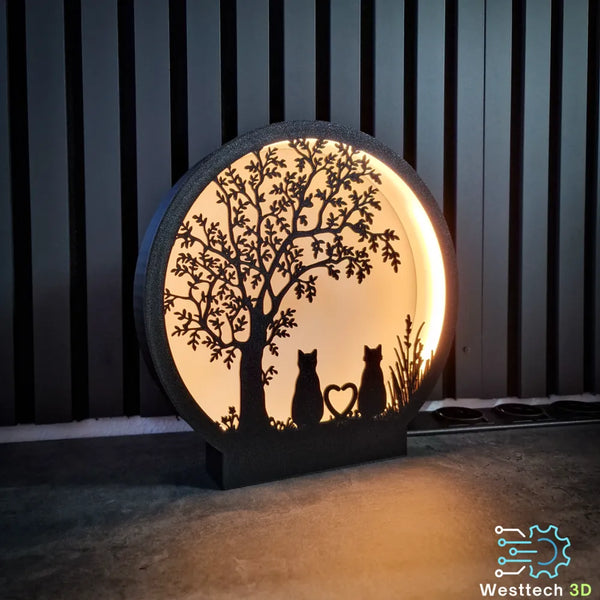 Moonlight Cat Companions Lamp