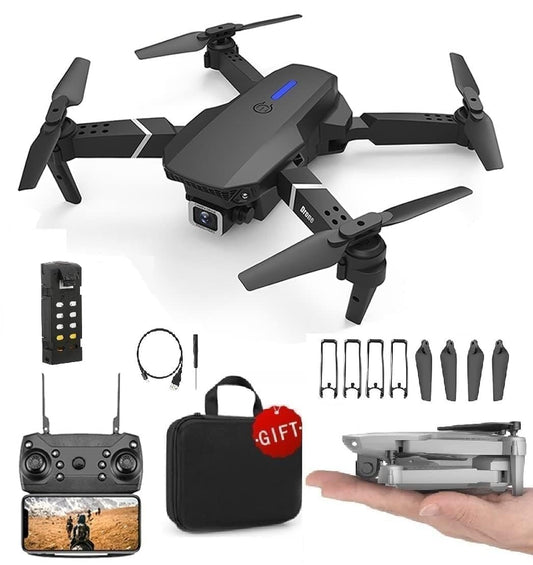 Remote Control Dual Camera Drone 4K 1080P Obstacle Avoidance WiFi Selfie Gesture RC Drone Brushless Motor 360° Rotate Headless Mode Auto Hover Function
