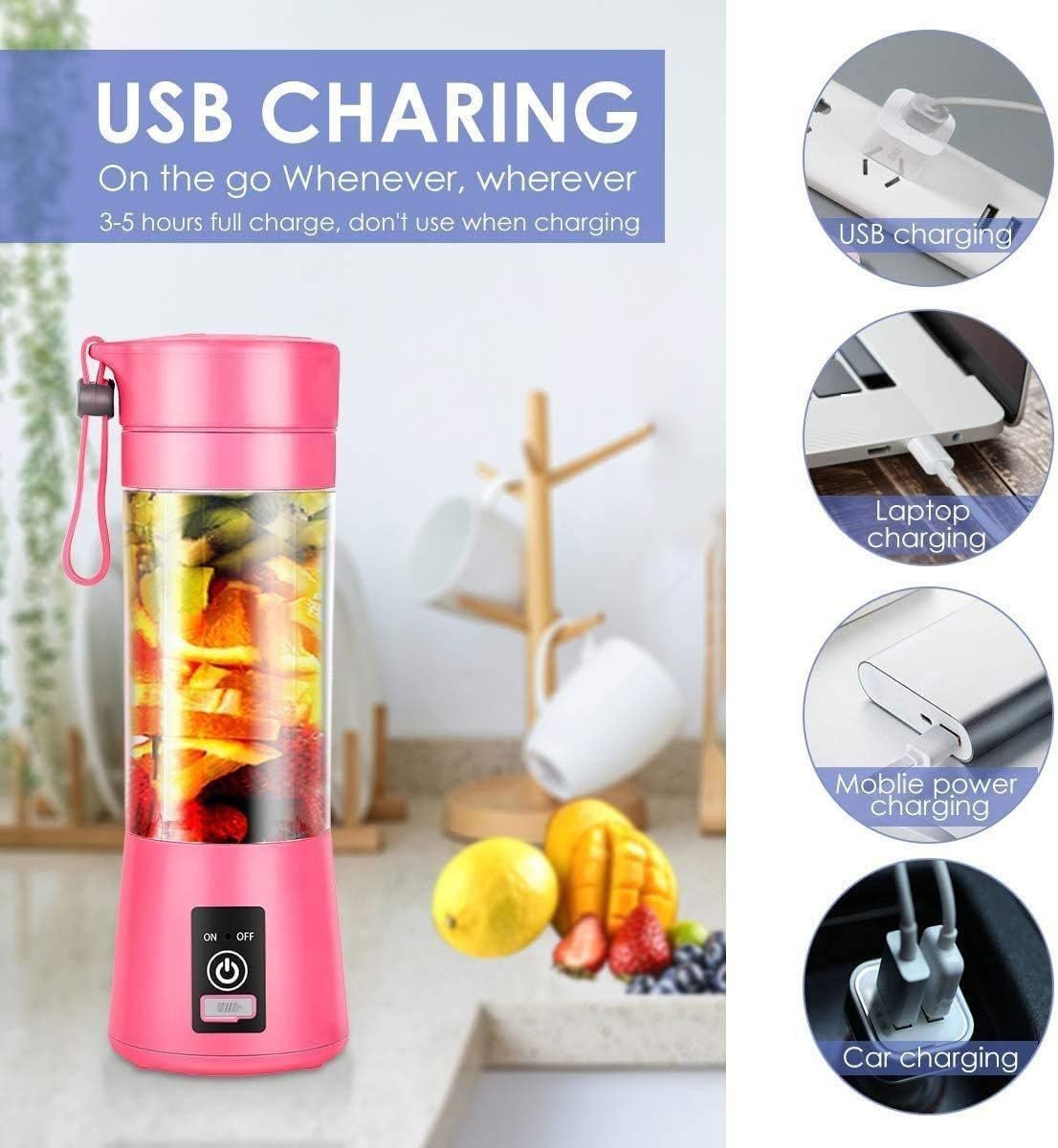 Portable USB Rechargeable Blender