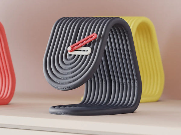 WaveBend Sculptural Clock